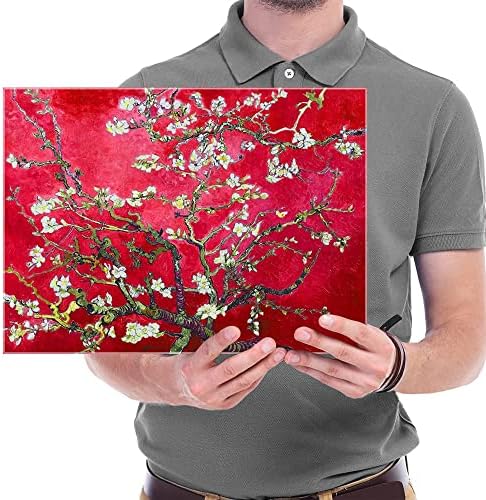 Wieco Art Red Almond Blossom Tree Vincent Van Gogh Paintings Reproduction - Image 5