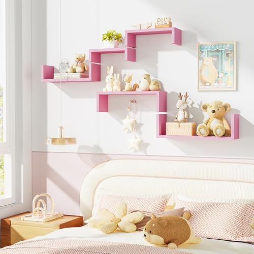 SRIWATANA Pink Floating Shelves - Image 4