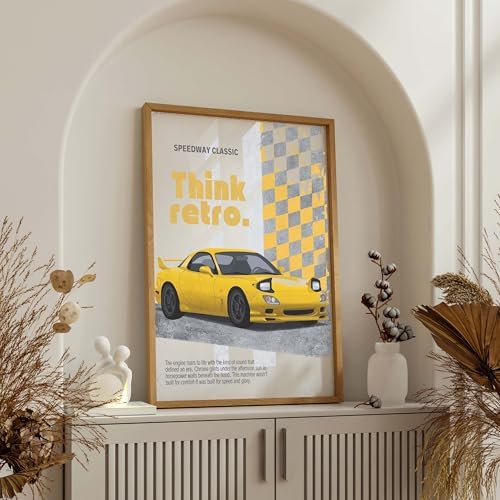 InkFlow Posters Retro Sports Car Canvas Poster - Image 5