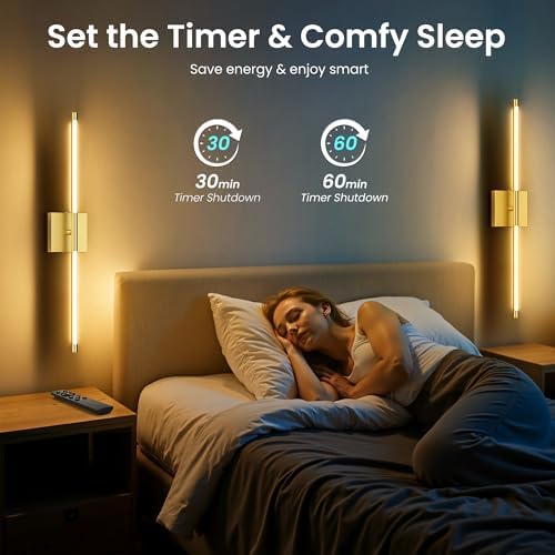 10000mAh Rechargeable Wall Lights, 29 Inch, 2 Pack - Image 6