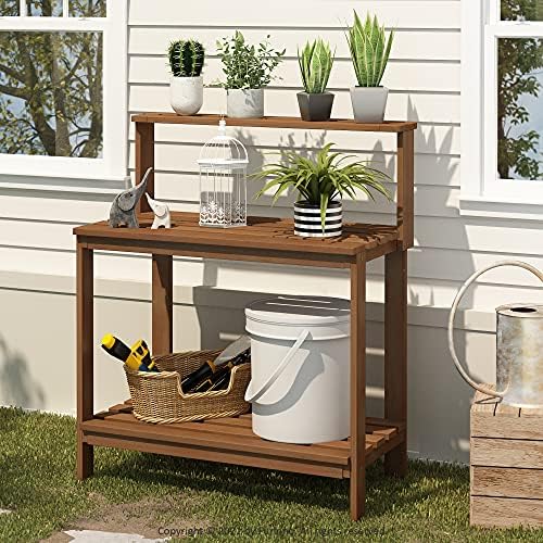 Furinno Tioman Outdoor Potting Bench - Image 2