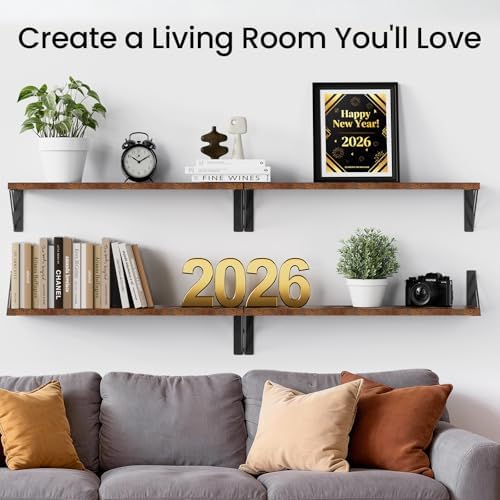 BAYKA 22.4 Inch Long Wall Mounted Floating Shelves - Image 3