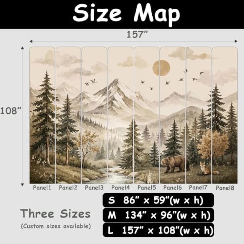 Toolhom Oil Paintings of Animals and Forests Peel and Stick Wallpaper - Image 6