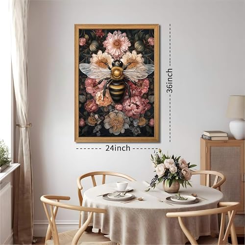 Framed Vintage 3D Textured Wall Art - Image 3