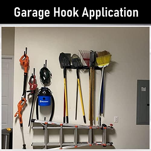 Heavy Duty Garage Hooks, 6.7Inch Wall Mount Garden Tools Storage Hook - Image 5