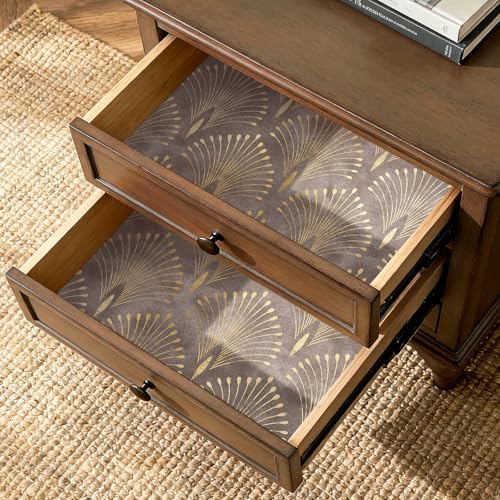 Art Deco Peel and Stick Wallpaper Peacock Feather Geometric Vintage Elegant - Image 3
