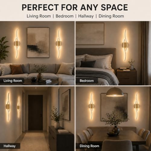 Battery Operated Wall Sconces Set of 2, Rechargeable Wireless Wall Lights - Image 7