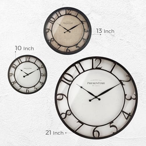 Presentime 21" Farmhouse Series Wall Clock - Image 6