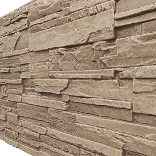 EverStone Cascade Faux Stone Panel, 48 5/8"W x 24 3/4"H x 1 1/4"D, Valley - Image 7
