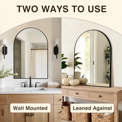 Arched Bathroom Vanity Mirror for Over Sink, 2 Pack 30”x20” - Image 6