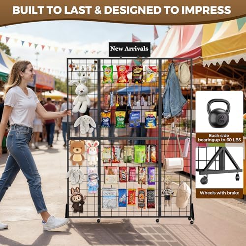 Foldable Grid Wall Panel, Gridwall Display Stand - Image 3