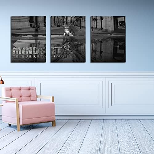 3 Panels Motivational Canvas Wall Art Inspirational Wall Art Entrepreneur - Image 4