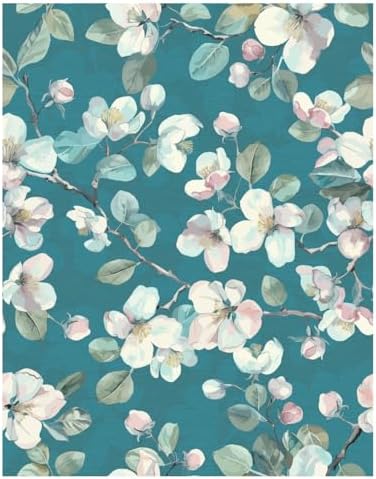 Peel and Stick Wallpaper Roll, It's Actually Cerulean Design by WallWear
