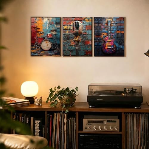 NCCXNCC 3 Graffiti Music Theme Poster Print Wall Art 12x16 inch Unframed - Image 2