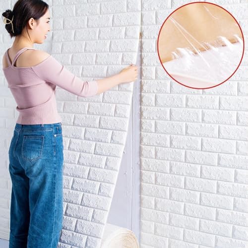 ECYC Ltd 3D Foam Brick Wall Panels, Faux Brick Peel and Stick 3D Foam Wallpaper - Image 3