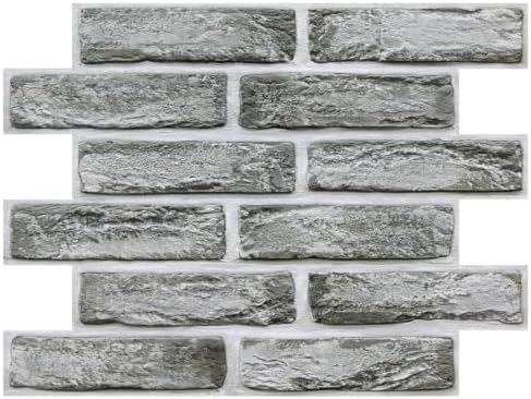 COMSTICKC 3D Faux Brick Wall Panels Peel and Stick Decorative Tiles Sticker by COMSTICKCDECOR
