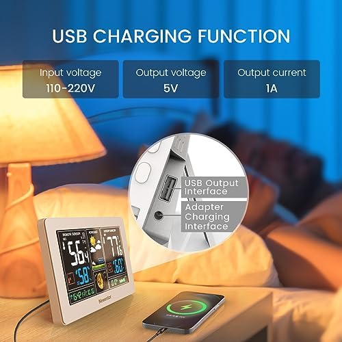 Newentor Weather Station Wireless Indoor Outdoor Thermometer - Image 6