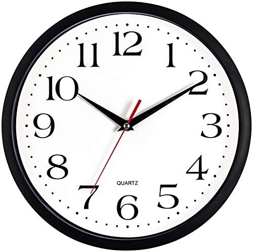 Bernhard Products Black Wall Clocks 2 Pack Silent Non Ticking - Image 6