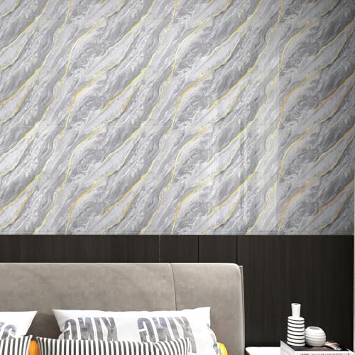 Haimin 3D Wall Panels Peel and Stick Marble Tile Look 10 Pack Waterproof - Image 3