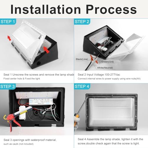 Lightdot 2 Pack 250W LED Wall Pack Lights - Image 6