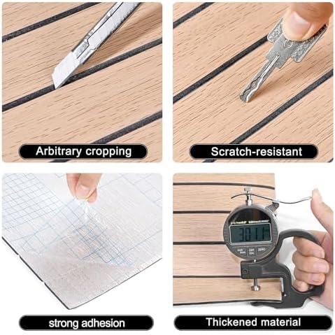 3D Faux Wood Slat Wall Panel – Peel and Stick Self Adhesive Soundproof Foam - Image 3