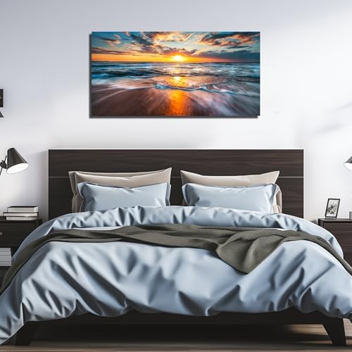 GUGIKA Sun Wall Art for Living Room, Size 48 x 24 Inches - Image 5