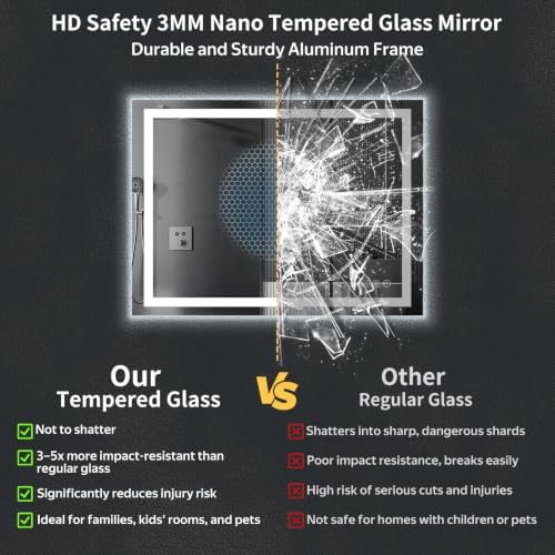 55"x40" LED Bathroom Mirror - Image 6