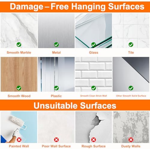 DDMY 100 Pack Adhesive Wall Hooks 50LB Heavy Duty Black Sticky Hook - Image 5
