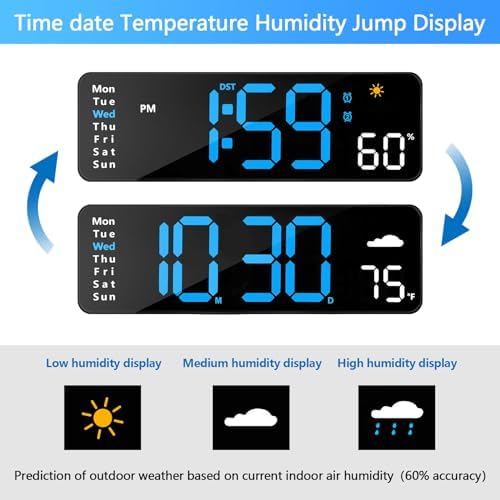 Digital Wall Clock with Remote Control - Image 4