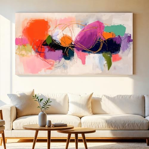 Colorful Graffiti Large Abstract Wall Art - Image 4