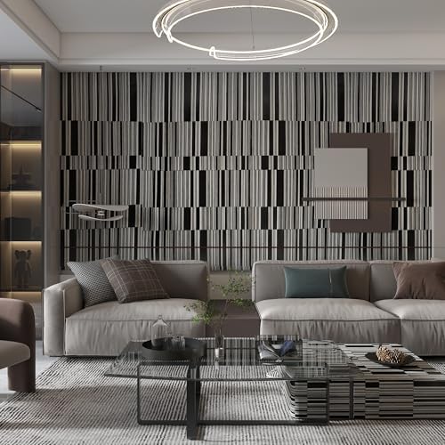 Black and White Stripe Peel and Stick Wallpaer Removable Waterproof Self - Image 4