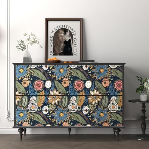 Laatse Boho Wallpaper Peel and Stick 17.5"x787" - Image 3