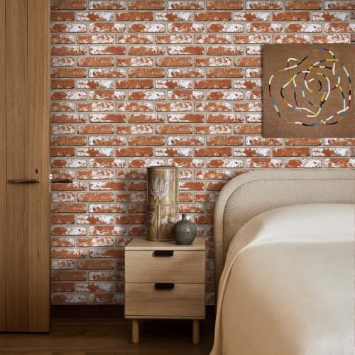COMSTICKC 3D Faux Brick Peel and Stick Wall Stickers - Image 2