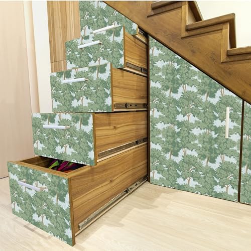 Main Street Peel and Stick Wallpaper Sheets, Toile Forest - Image 4