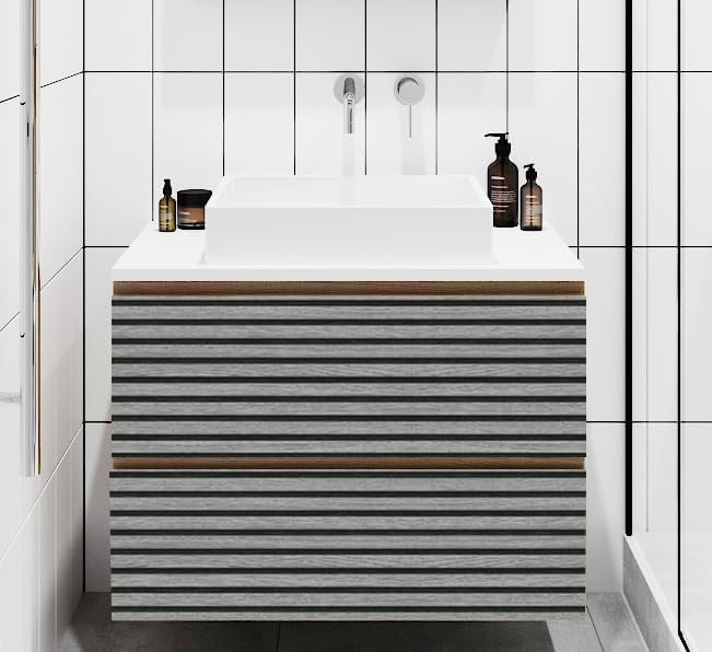 myforHD Wallpaper Peel and Stick Wood Grating Stripe Self-Adhesive Wallpaper - Image 3