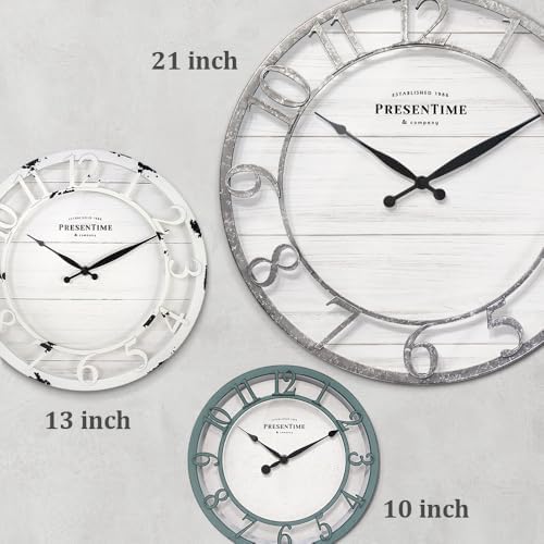 Presentime 21" Farmhouse Series Wall Clock - Image 6