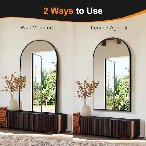 Delma Arched Bathroom Mirror - Image 4