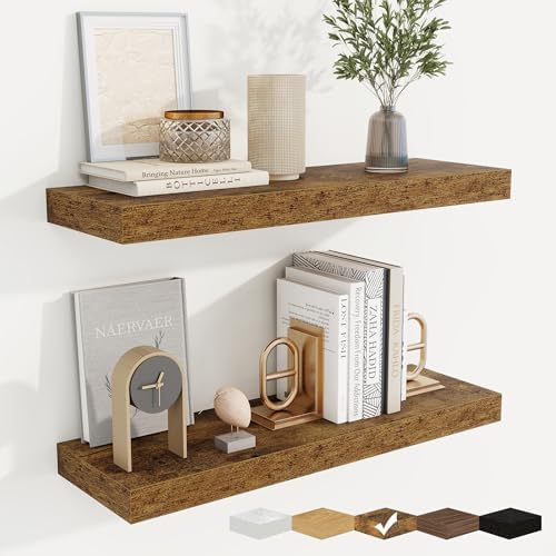 Floating Shelves for Wall, Wall Mounted Wood Shelves by Fuqing