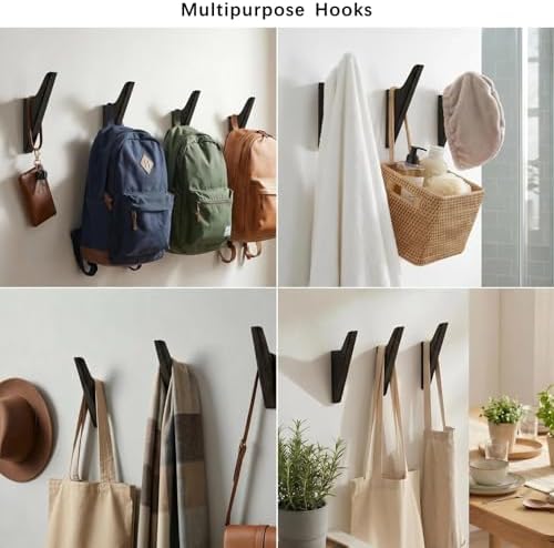 Natural Wood Wall Hooks - Image 5