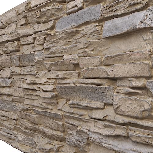 EverStone Canyon Ridge Faux Stone Panel, 45 3/4"W x 24 1/2"H x 1 1/4"D - Image 7