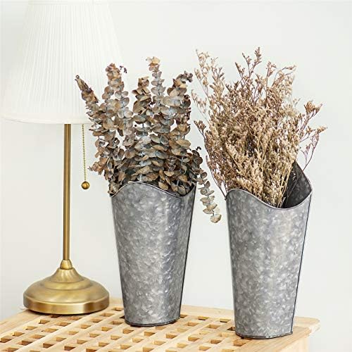 Mkono Metal Wall Planter, Hanging Vase - Image 6