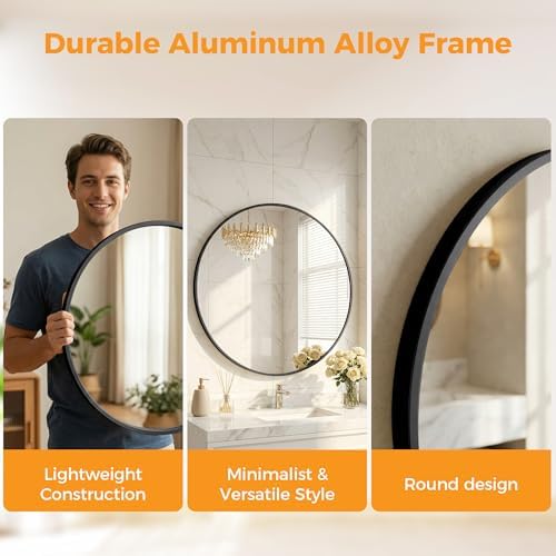 Sweetcrispy Round Bathroom Mirror - Image 5