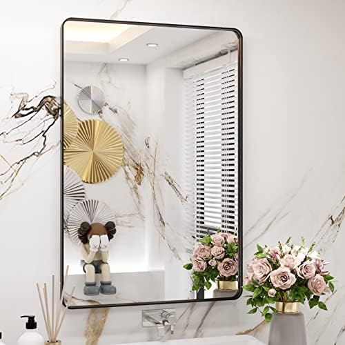 WEER Black Bathroom Vanity Mirror 24X36 Inch by WEER