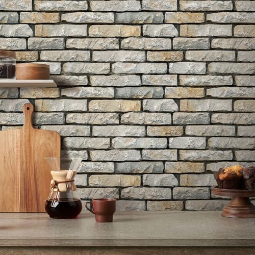 COMSTICKC 3D Faux Stone Wall Panels Peel and Stick - Image 2
