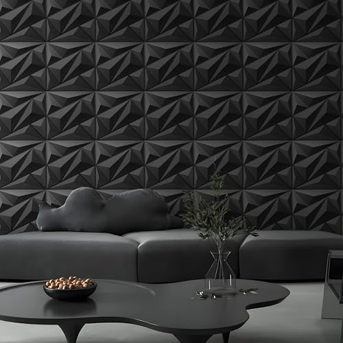 AMIGO 20 Pieces of 3D Diamond PVC Wall Panels - Image 4