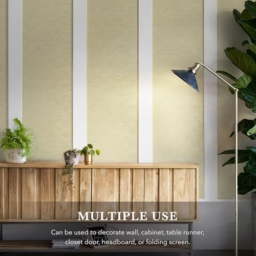 GoDear Design Cream Textured Wallpaper Cabinet Covers, Frangipani - Image 3