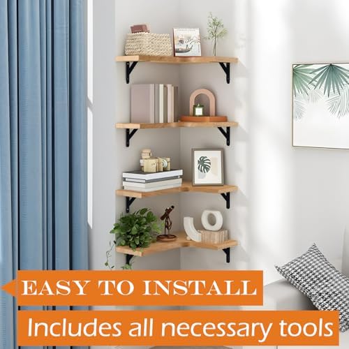 Corner Floating Shelves, 15.9 x 11.4 Inch - Image 6