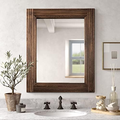 YOSHOOT Hand-Made Wooden Spliced Wall Mirror by YOSHOOT