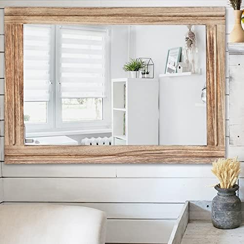 AAZZKANG Rustic Mirror for Wall - Image 5