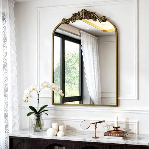 Dewfig Vintage Arched Wall Mirror by YourSpacePerfectlyReflected